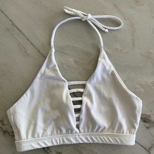 Second Skin White halter dance top, Child Large